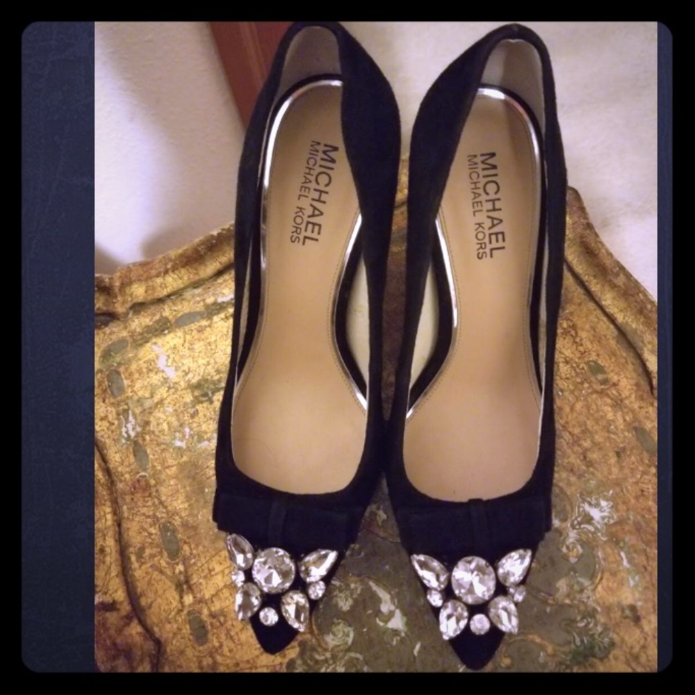 Michael Kors Black Felicity heels - size 7